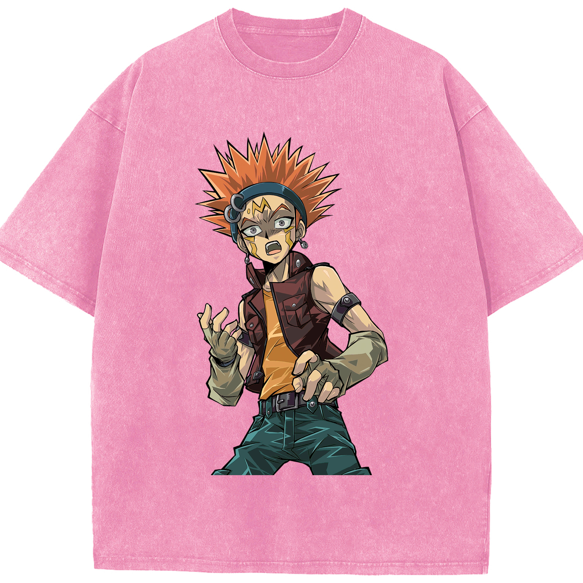 （画像用） 遊☆戯☆王 Yu-Gi-Oh! 綿100% ヴィンテージ風 半袖Tシャツ（フロントプリント）